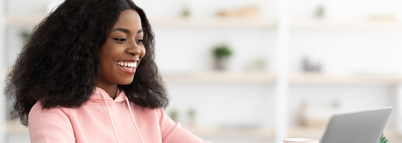 Employee feeling relaxed and supported through workplace assistance programs.