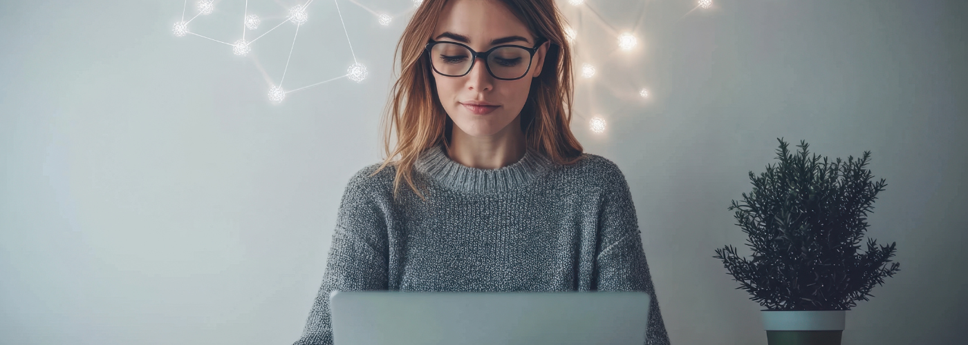 Employee using time management habits to improve productivity and reduce stress at work Employee using time management habits to improve productivity and reduce stress at work